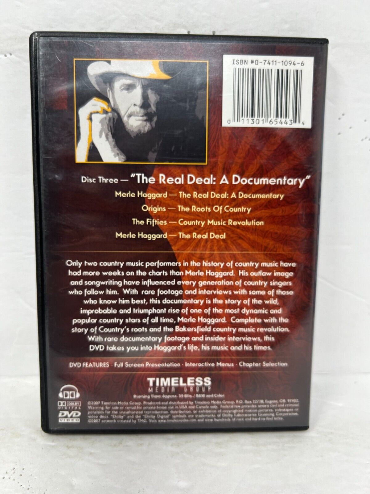 Merle Haggard: The Real Deal (DVD) Music Good Condition!!!