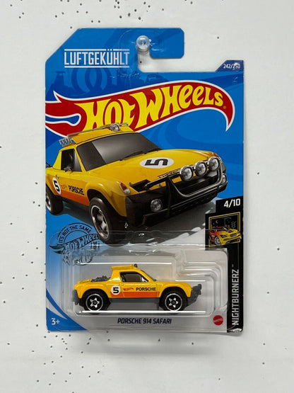 Hot Wheels Nightburnerz Porsche 914 Safari Yellow 1:64 Diecast