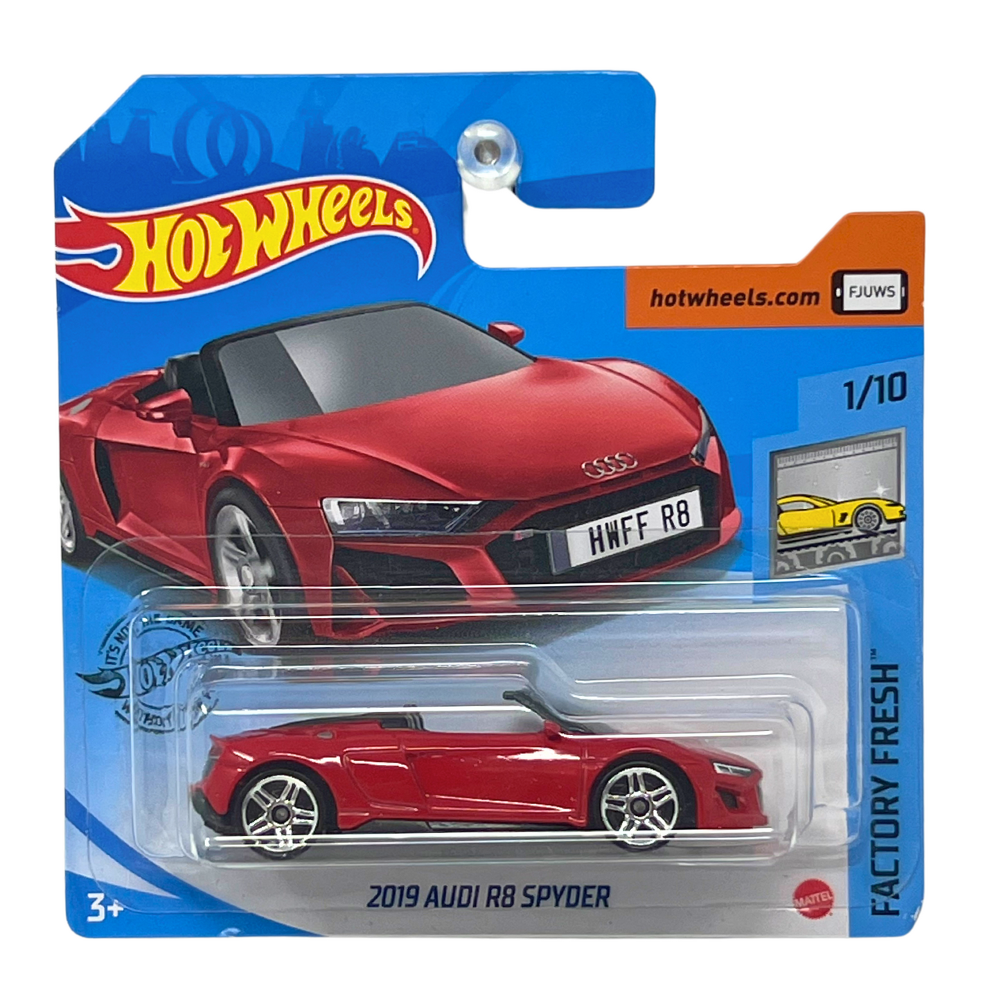 Hot Wheels Factory Fresh 2019 Audi R8 Spyder 1:64 Diecast Short Card