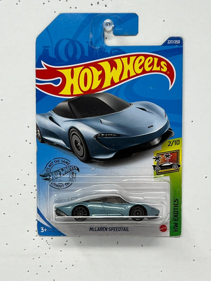 Hot Wheels HW Exotics McLaren Speedtail Blue 1:64 Diecast