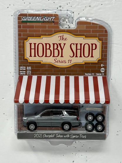 Greenlight The Hobby Shop 2021 Chevrolet Tahoe with Spare Tires 1:64 Diecast