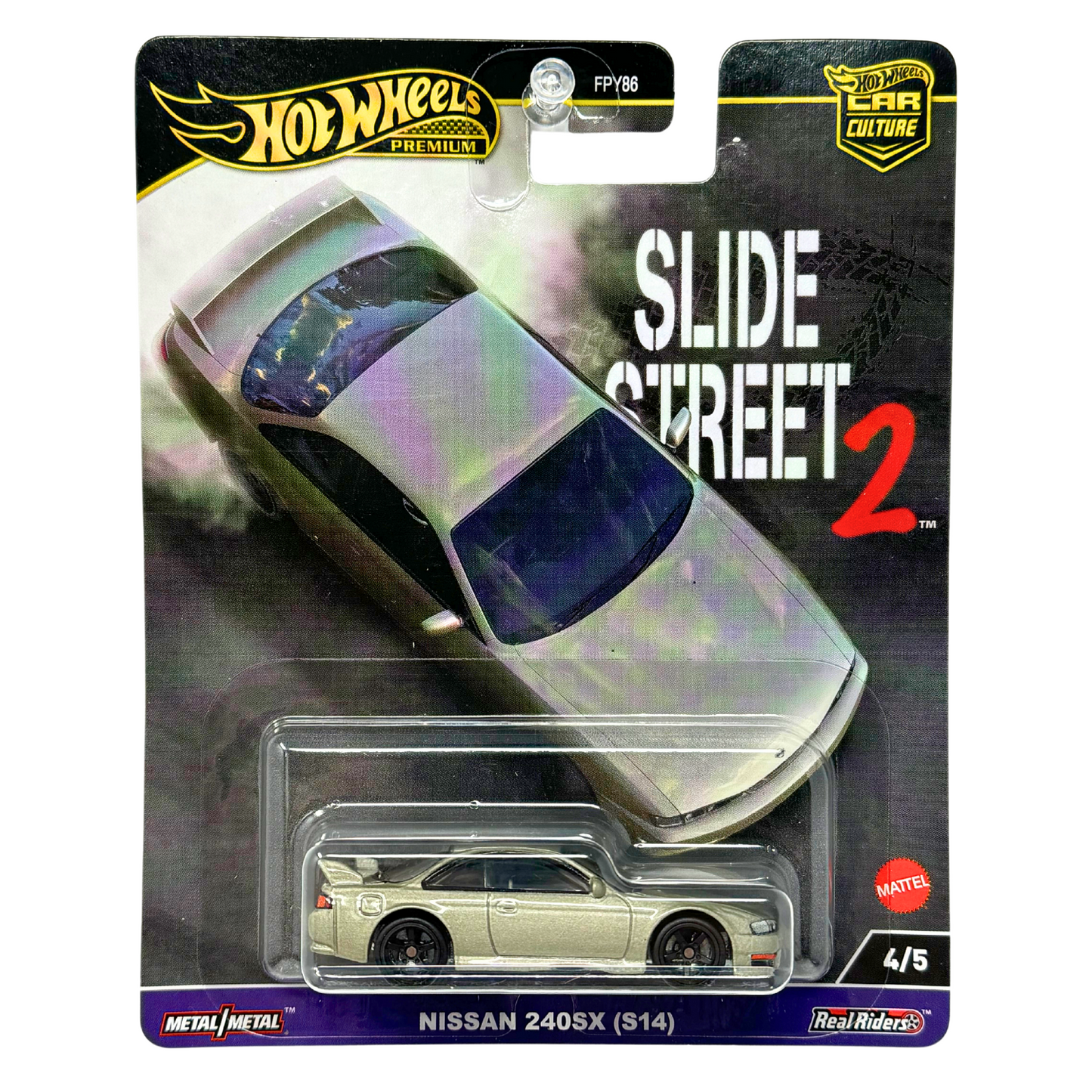 Hot Wheels Premium Slide Street 2 Nissan 240SX (S14) 1:64 Diecast