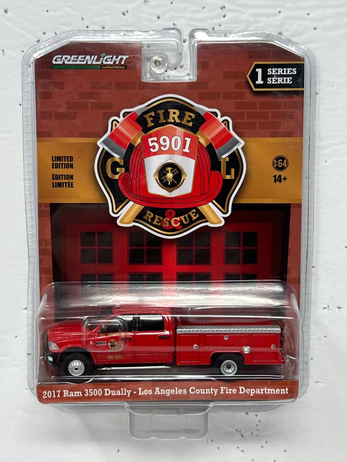 Greenlight Fire & Rescue 2017 Ram 3500 Dually 1:64 Diecast