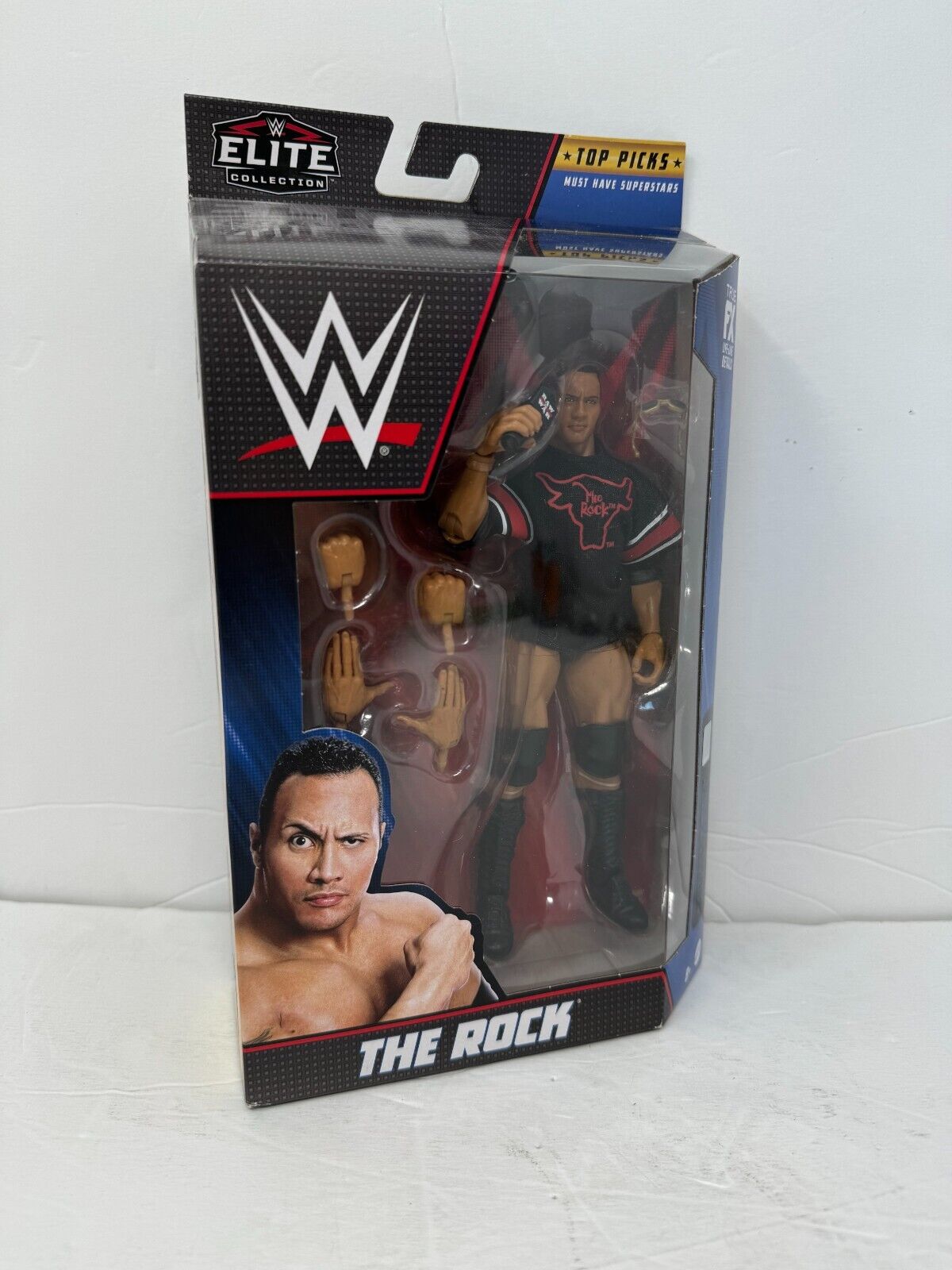 WWE The Rock Elite Collection Top Picks Series Wrestling Action Figure Mattel