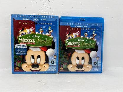 Mickey's Once & Twice Upon A Christmas (Blu-ray) Disney Good Condition!!!