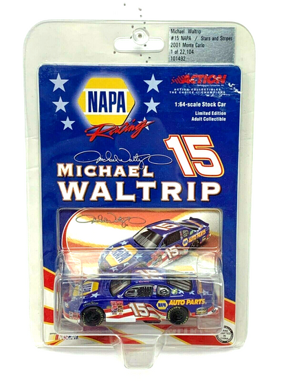 Action Nascar #15 Michael Waltrip NAPA Stars & Stripes Monte Carlo 1:64 Diecast