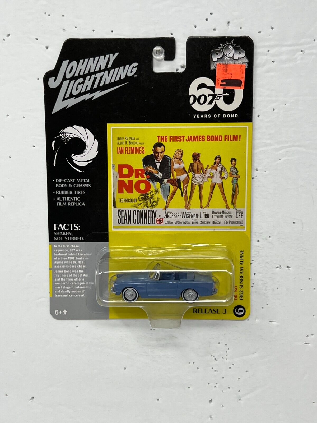 Johnny Lightning 007 Dr. No 1962 Sunbeam Alpine 1:64 Diecast