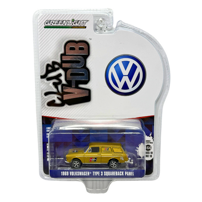 Greenlight Club V-Dub 1969 Volkswagen Type 3 Squareback Panel 1:64 Diecast