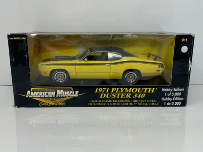 Ertl American Muscle 1971 Plymouth Duster 340 Hobby Edition 118 Diecast 1 of 500