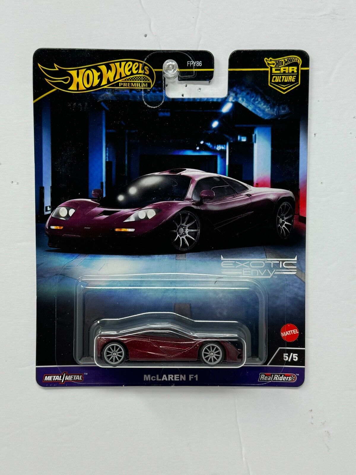 Hot Wheels Premium Exotic Envy McLaren F1 1:64 Diecast