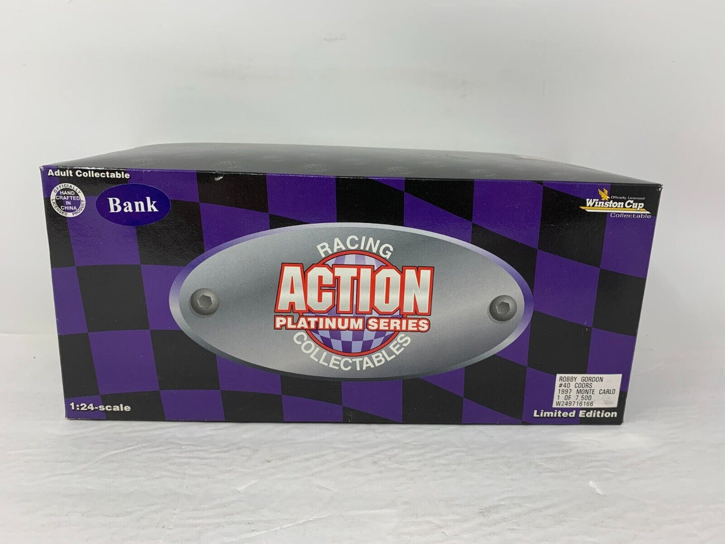 Action Nascar #40 Robby Gordon Coors 1997 Monte Carlo BANK 1:24 Diecast