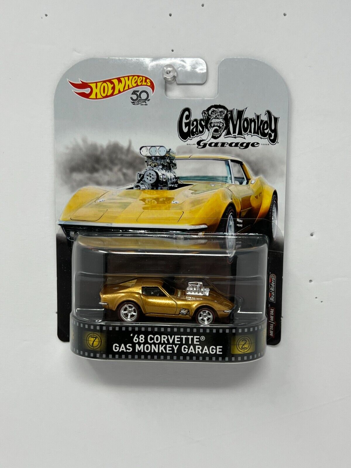 Hot Wheels Retro Entertainment Gas Monkey Garage 1968 Chevy Corvette 164 Diecast