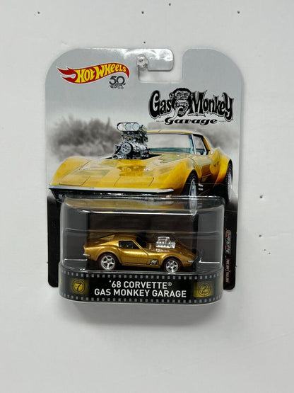 Hot Wheels Retro Entertainment Gas Monkey Garage 1968 Chevy Corvette 164 Diecast