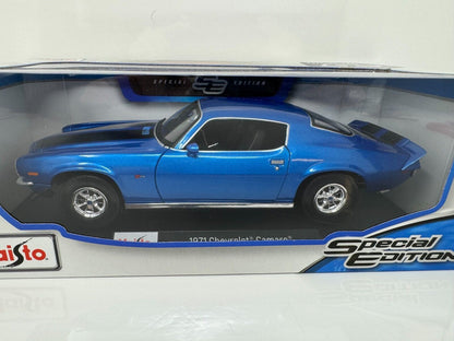 Maisto 1971 Chevrolet Camaro Special Edition 1:18 Diecast Blue