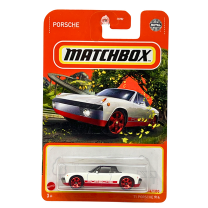 Matchbox 1971 Porsche 914 White 1:64 Diecast Version 6