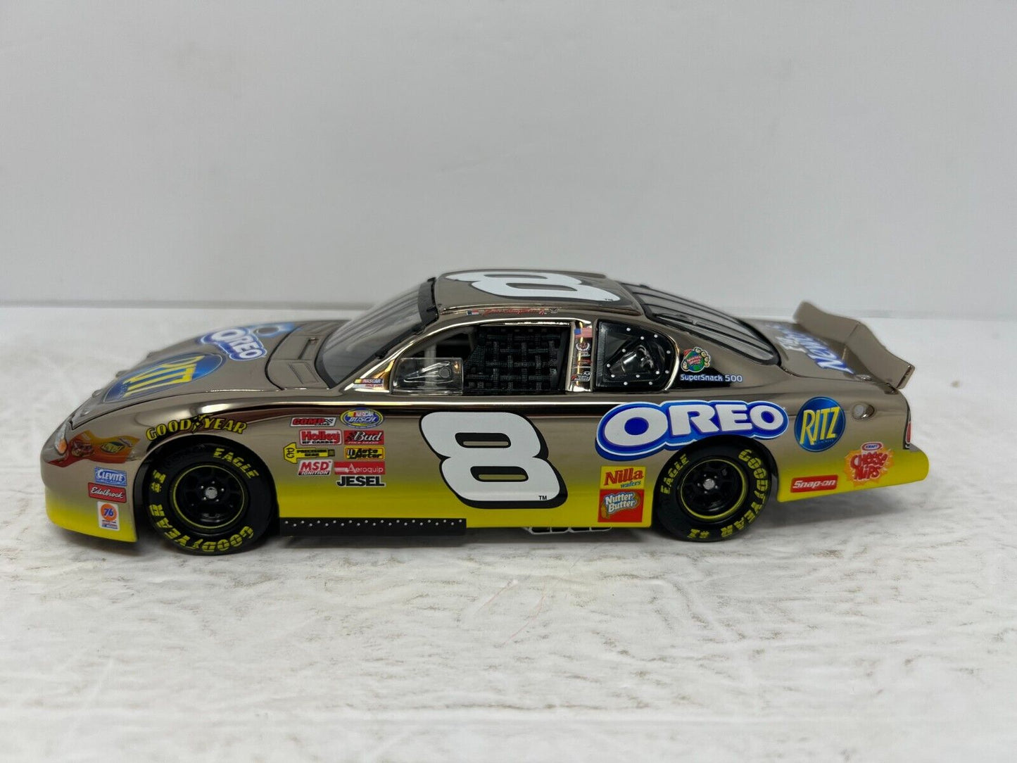 Action Nascar #8 Dale Earnhardt Jr Ritz Oreo Dealers 18K White Gold 1:24 Diecast