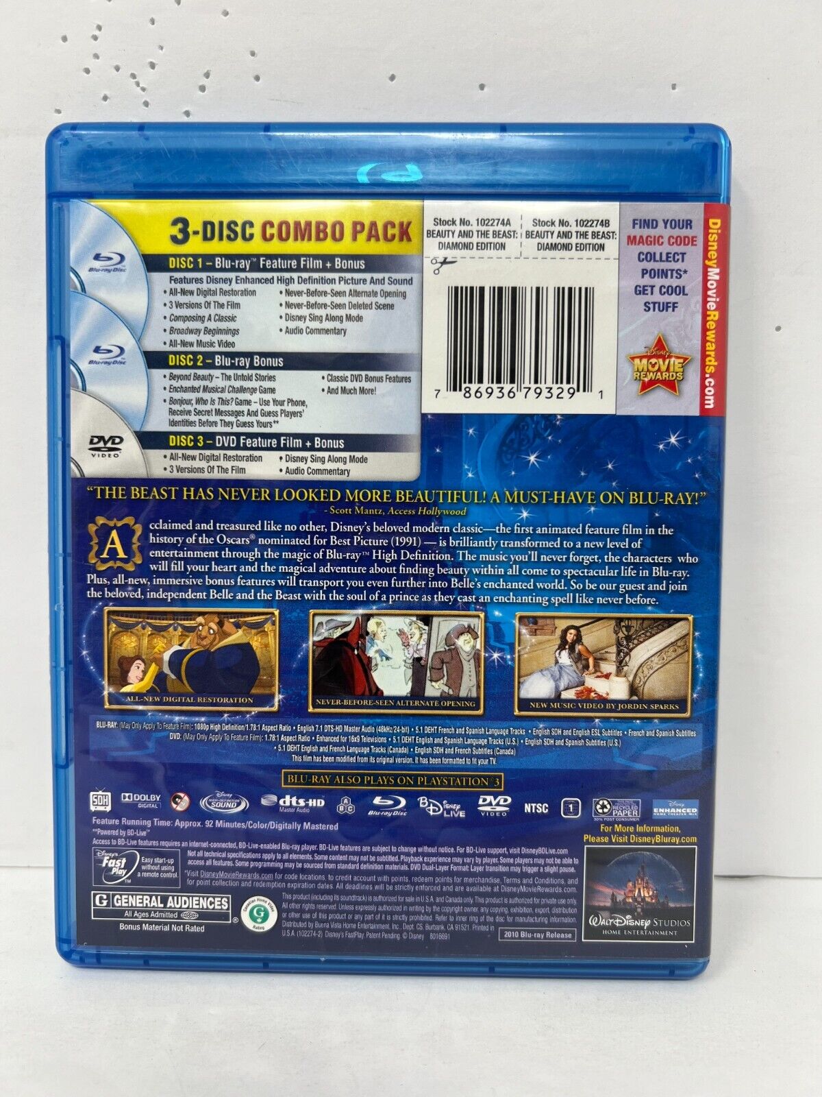 Beauty and the Beast (Blu-ray) Disney Classic