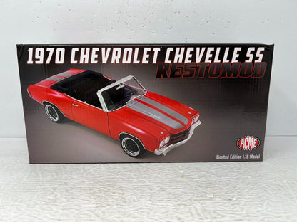 ACME 1970 Chevrolet Chevelle SS Restomod Red Limited Edition 1:18 Diecast