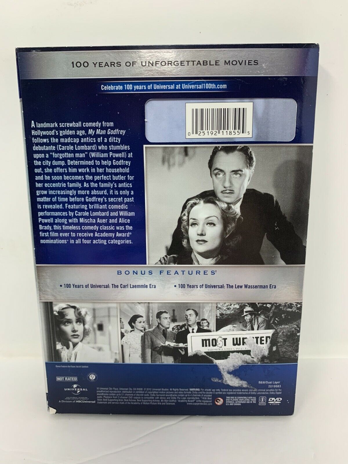 My Man Godfrey (DVD) Drama Good Condition!!!