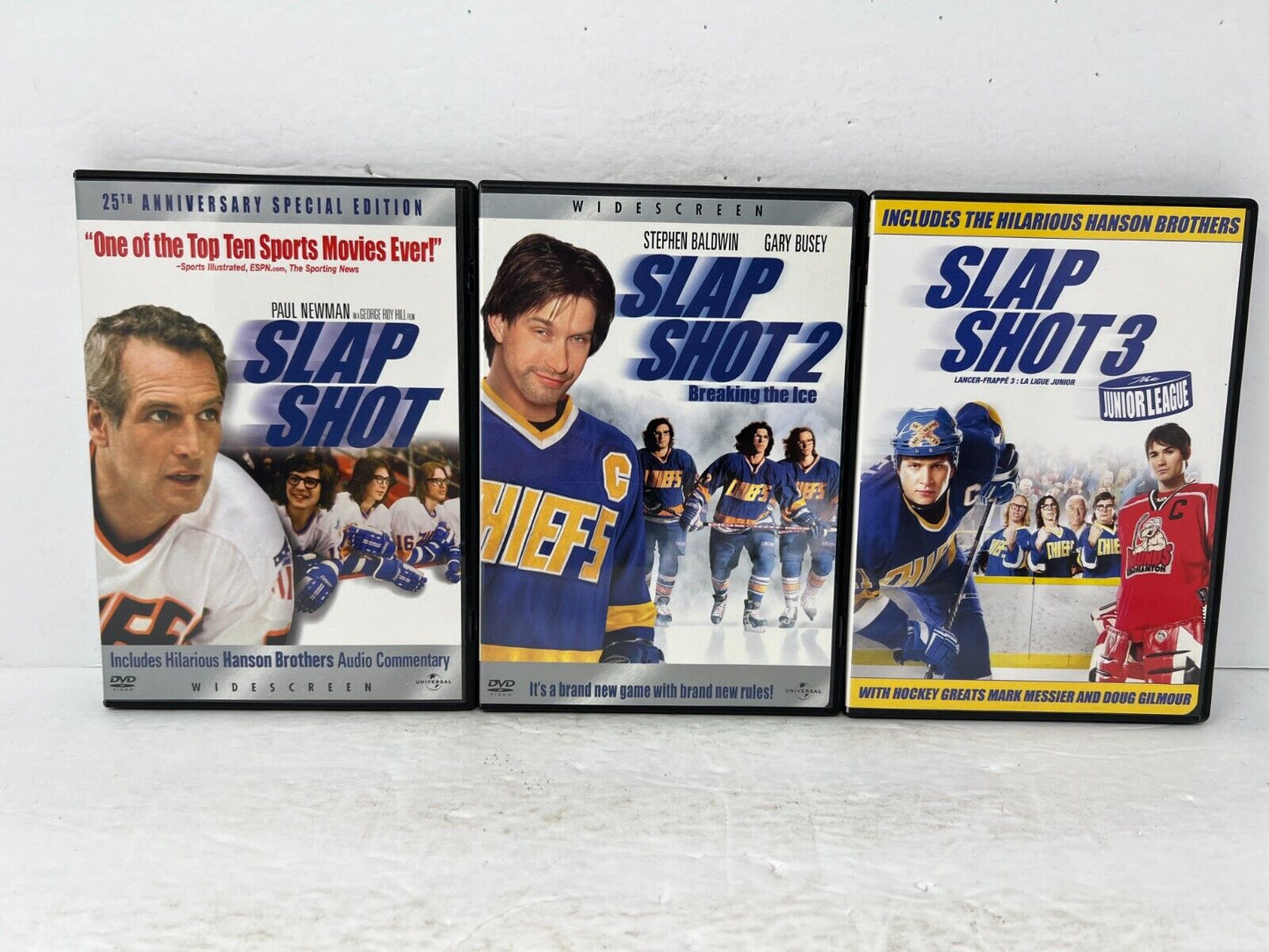 Slap Shot Trilogy 1-3 (DVD) Sports Good Condition!!!