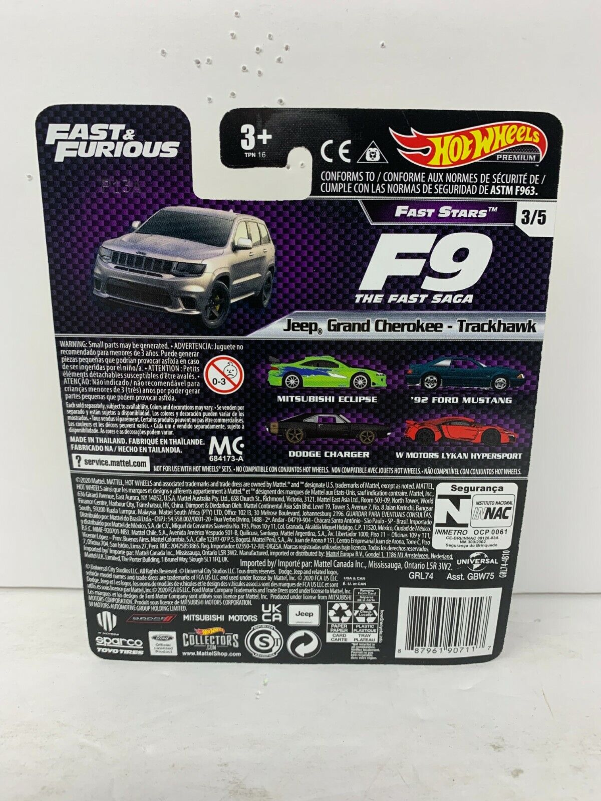 Hot Wheels Premium Fast & Furious Stars Jeep Grand Cherokee 1:64 Diecast