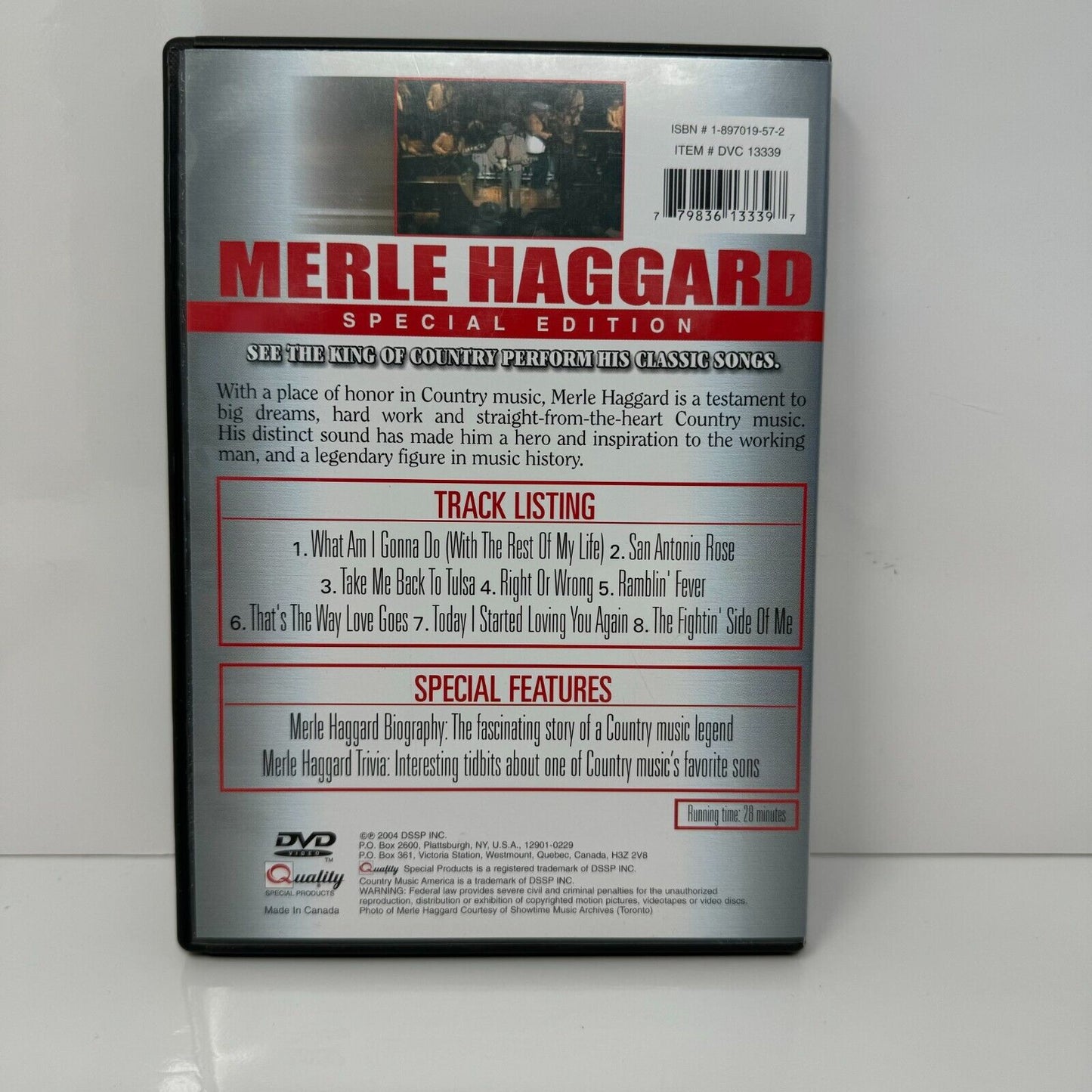 Merle Haggard: Country Music America (DVD) Music