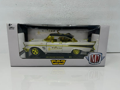 M2 Machines Weiand 1957 Chevrolet Belair 210 Hardtop CHASE 1:24 Diecast