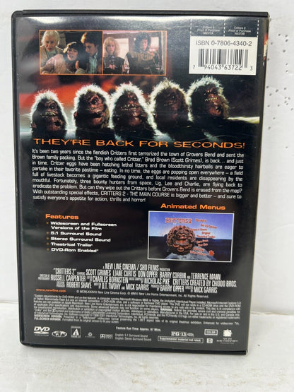 Critters 2: The Main Course (DVD) Horror Good Condition!!!