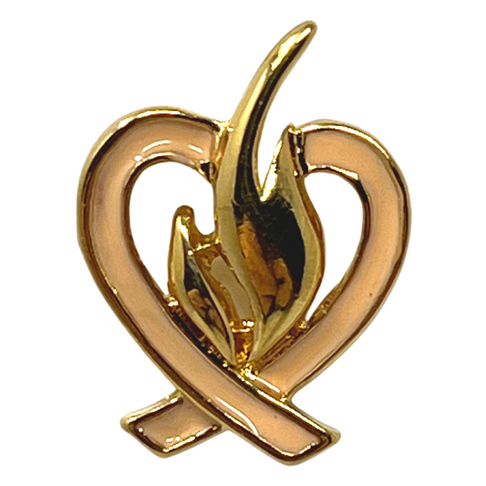 Pink Heart Lapel Pin