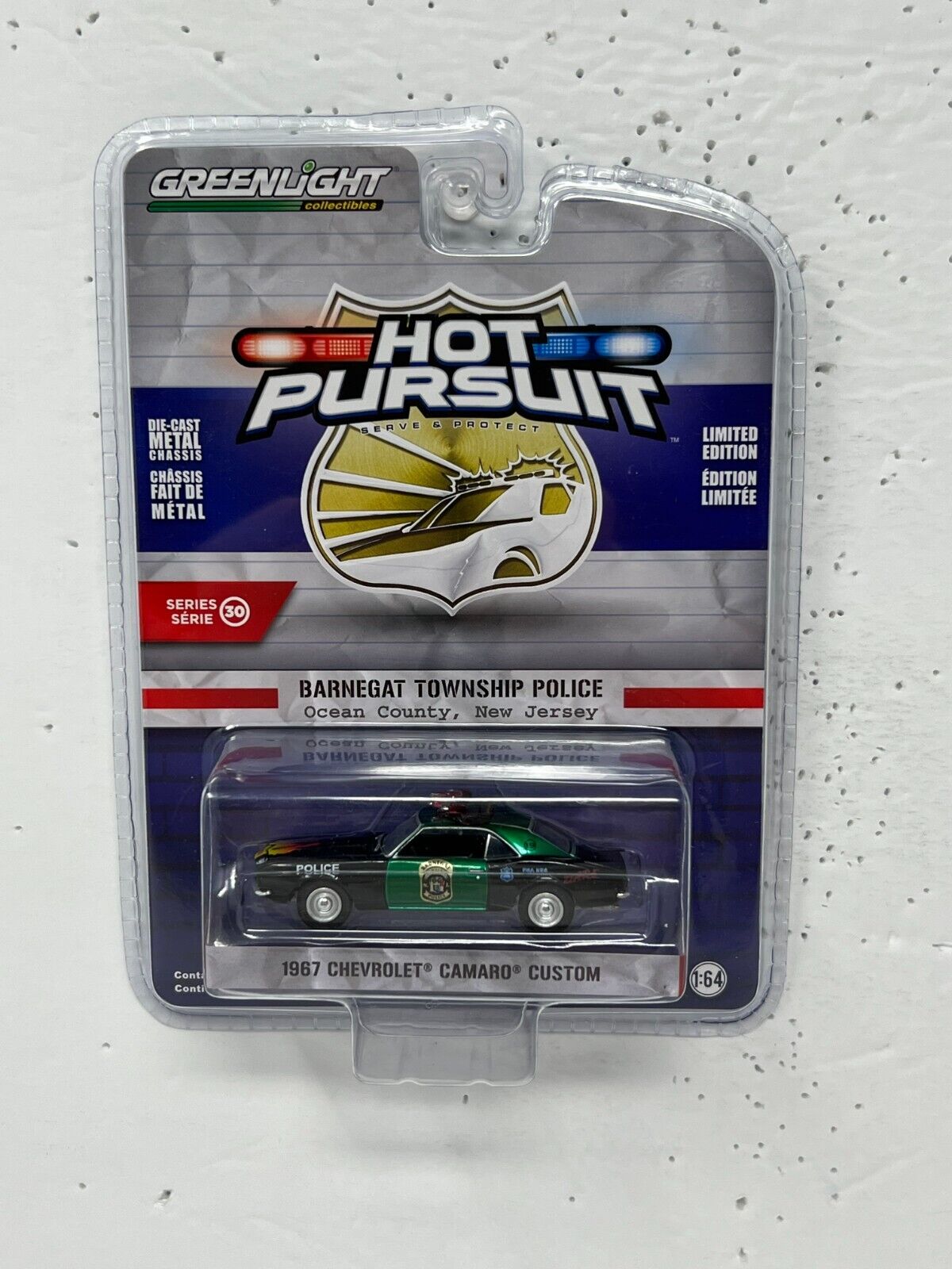 Greenlight Hot Pursuit 1967 Chevrolet Camaro Custom GREEN MACHINE 1:64 Diecast