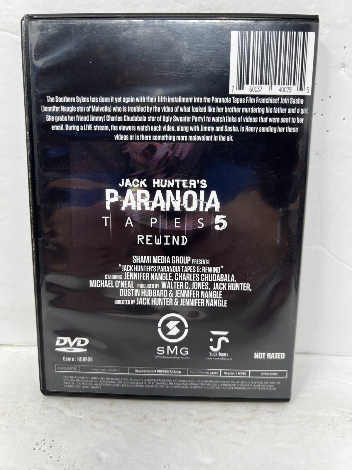 Paranoia Tapes 5: Rewind (DVD) Horror Good Condition!!!