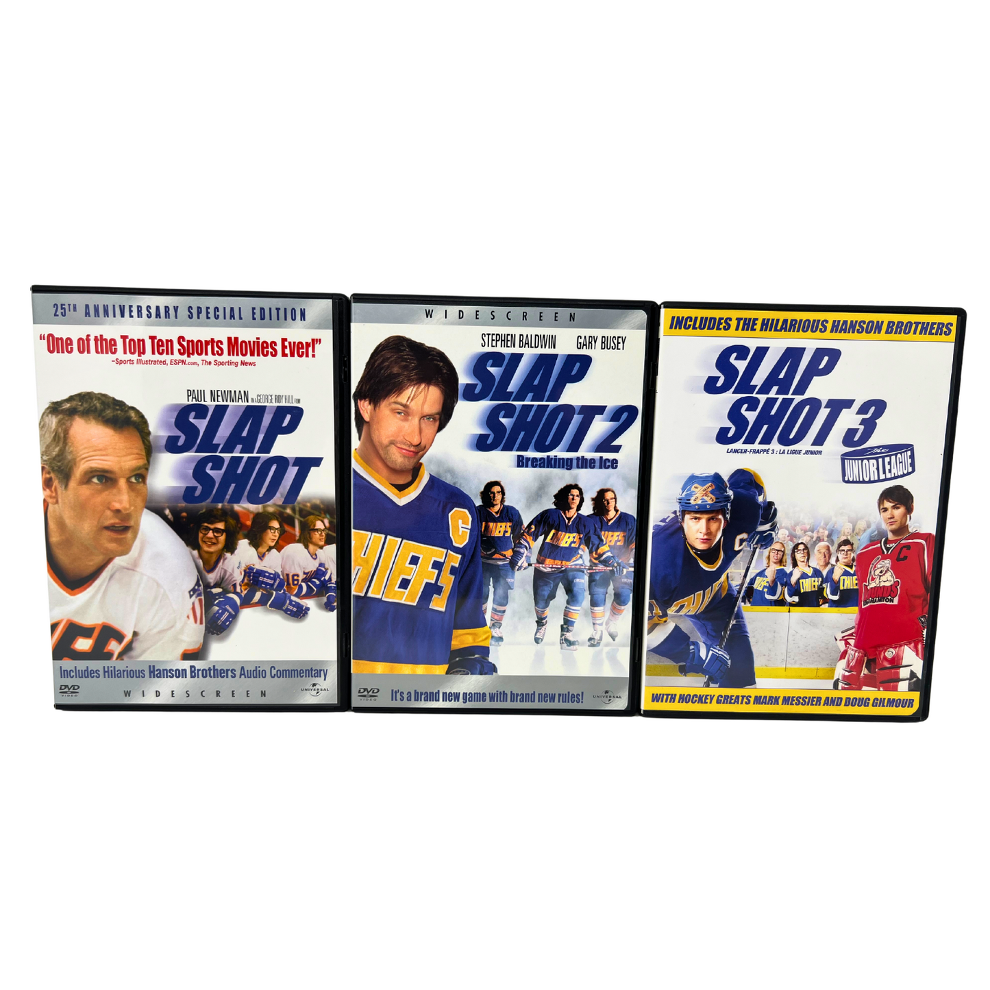 Slap Shot Trilogy 1-3 (DVD) Sports Good Condition!!!