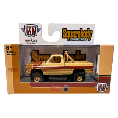 M2 Machines Squarebody 1976 GMC Sierra Grande 15 Desert Fox 1:64 Diecast