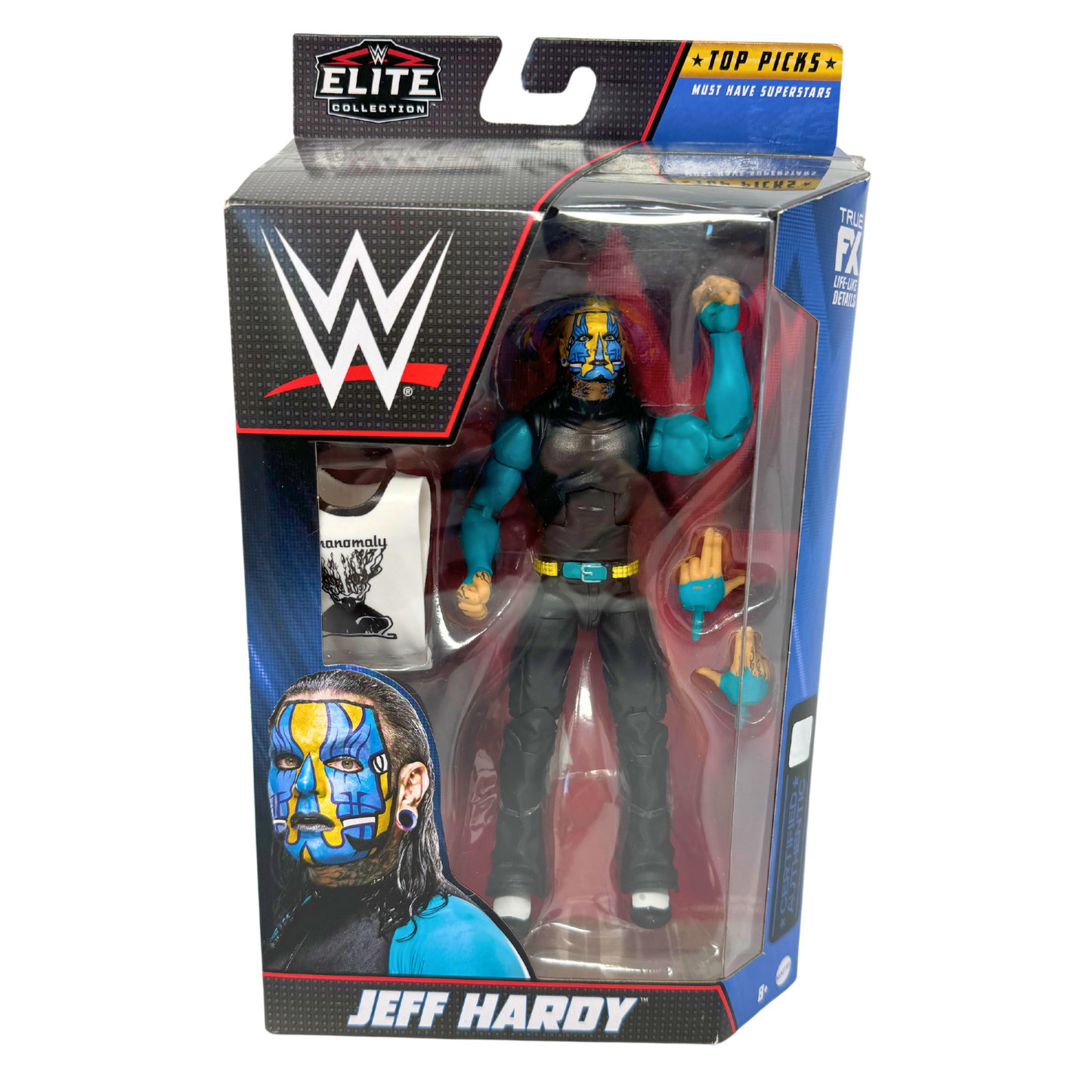 WWE Jeff Hardy Elite Collection Wrestling Superstar Action Figure Mattel