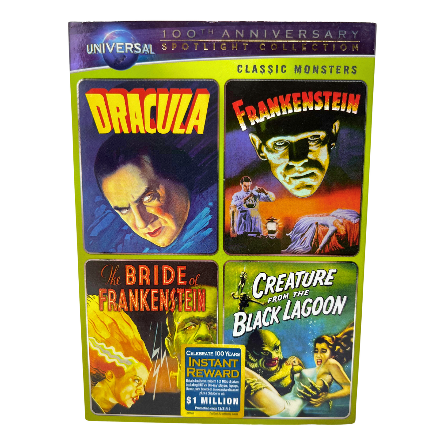 Frankenstein / Dracula / Bride of Frankenstein (DVD) Horror Good Condition!!!