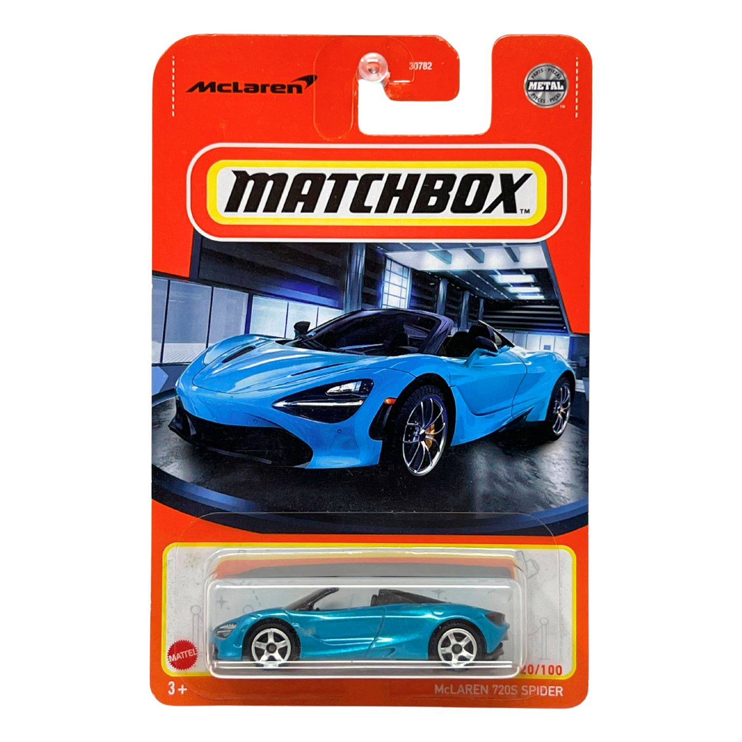 Matchbox McLaren 720S Spider Blue 1:64 Diecast Version 3