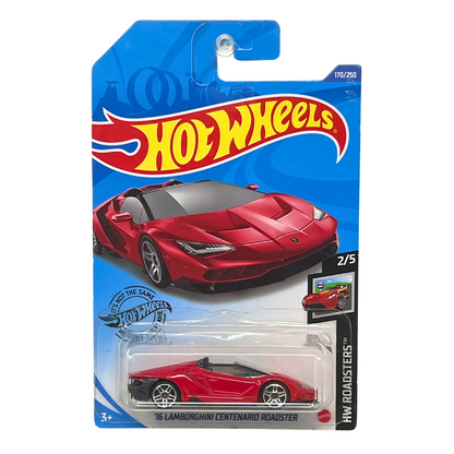 Hot Wheels HW Roadsters 2016 Lamborghini Centenario Roadster 1:64 Diecast V5