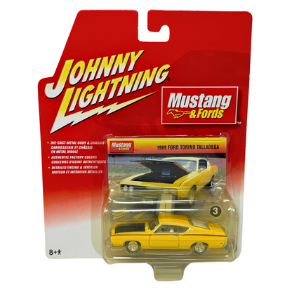 Johnny Lightning Mustang and Fords 1969 Ford Torino Talladega 1:64 Diecast