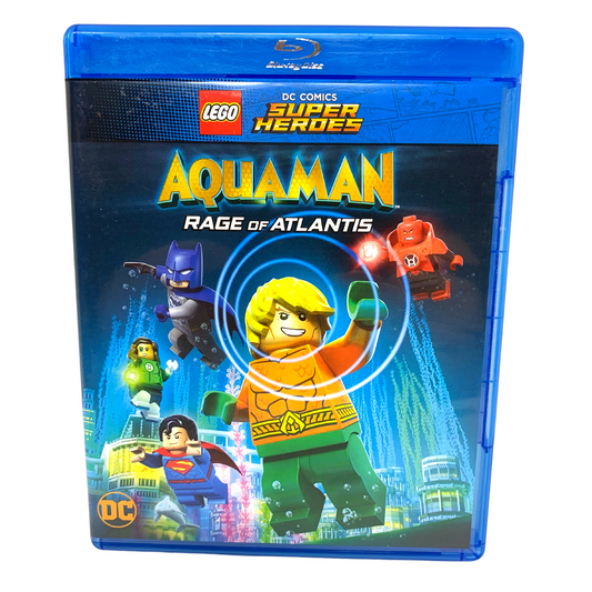 LEGO Super Heroes Aquaman Rage of Atlantis (Blu-ray) DC Movie Good Condition!!