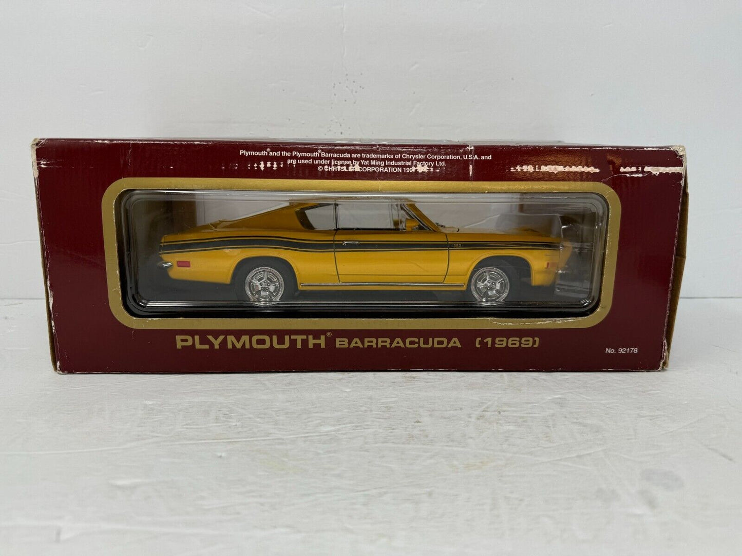 Yat Ming Road Legends 1969 Plymouth Barracuda 1:18 Diecast