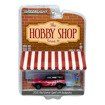 Greenlight The Hobby Shop 2021 Ford Bronco Sport with Backpacker 1:64 Diecast