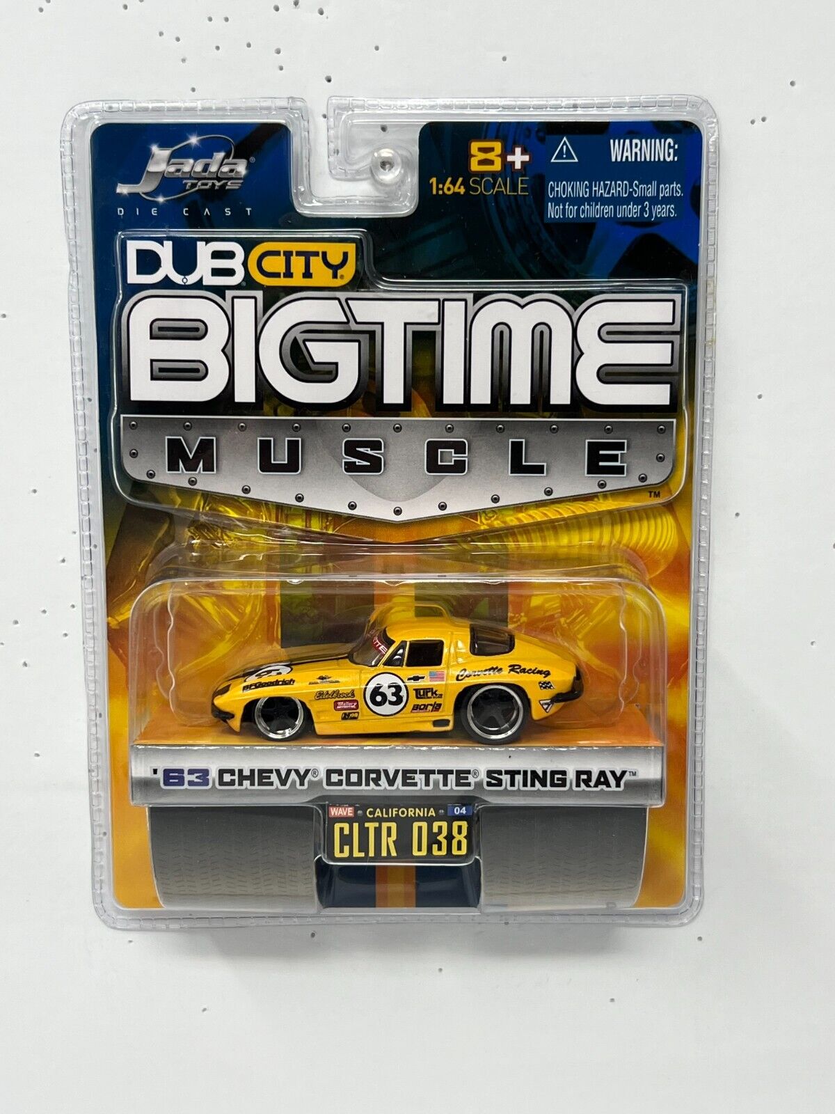 Jada Dub City Bigtime Muscle 1963 Chevy Corvette Sting Ray 1:64 Diecast