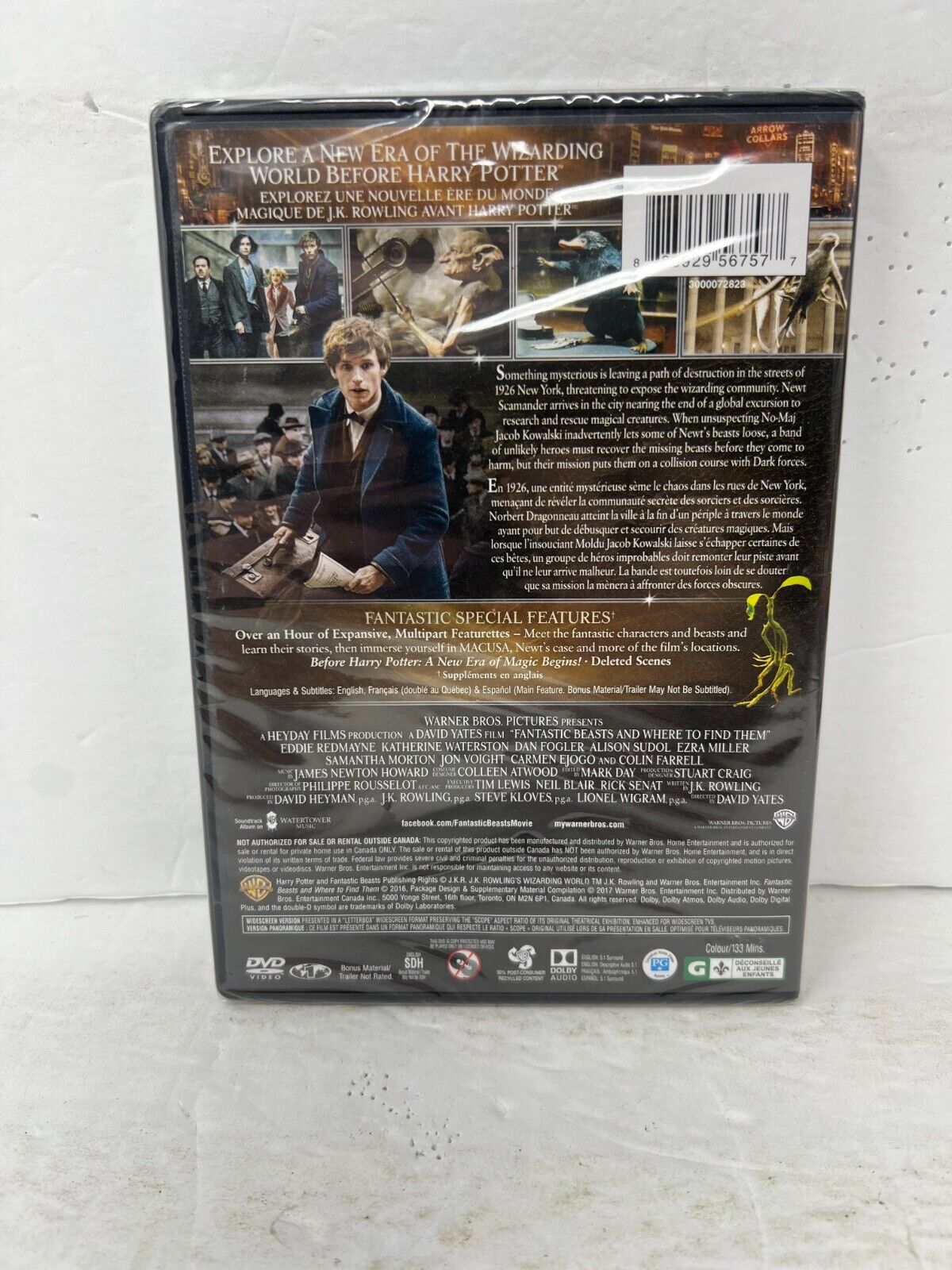 Fantastic Beasts and Where to Find Them (DVD) Fantasy New and Sealed!!!