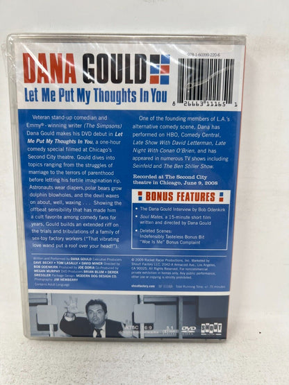 Dana Gould Let Me Put My Thoughts in You (DVD) Stand-up Comedy Sealed!!!