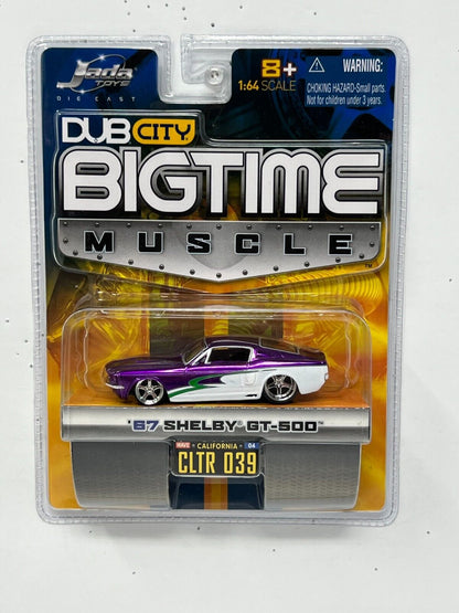 Jada Dub City Bigtime Muscle 1967 Shelby GT-500 1:64 Diecast Purple White