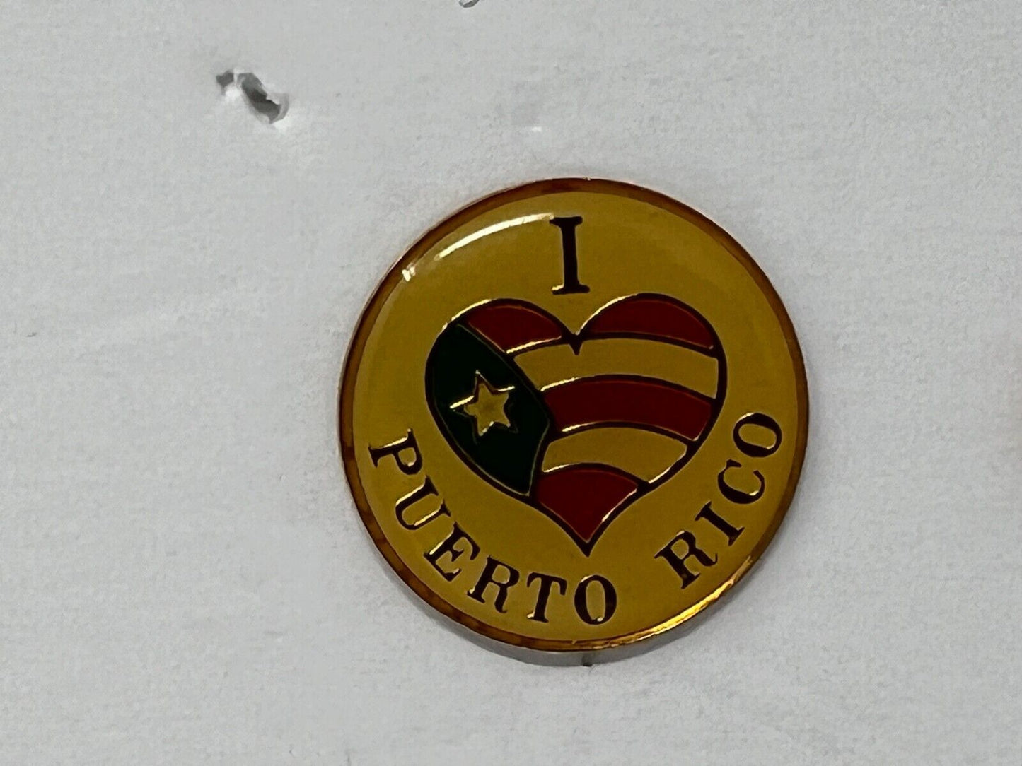 I Love Puerto Rico Cities & States Lapel Pin CPS2