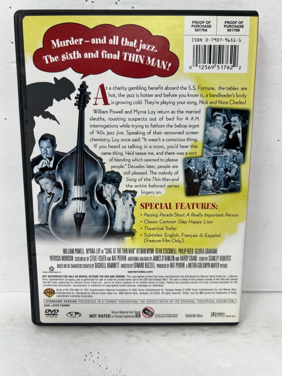 Thin Man: The Complete Collection (DVD) Boxset Good Condition!!!