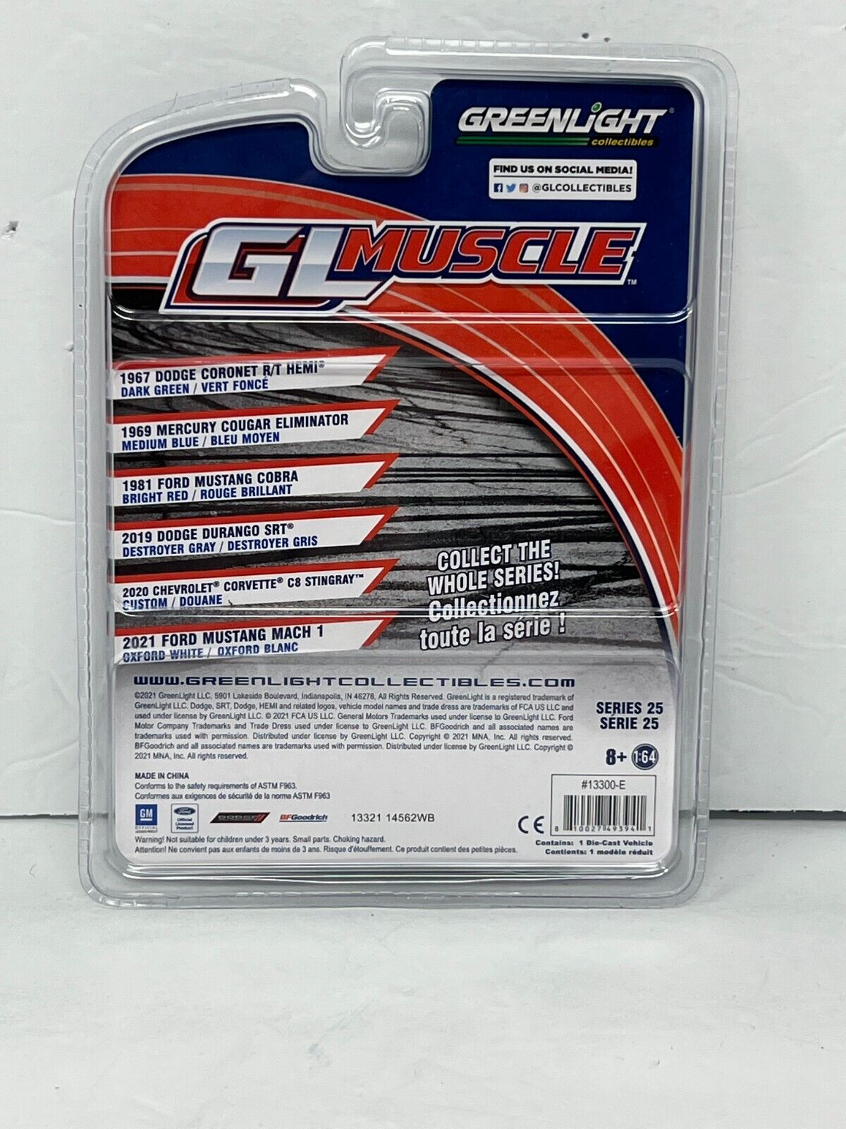 Greenlight GL Muscle 2020 Chevrolet Corvette C8 Stingray 1:64 Diecast