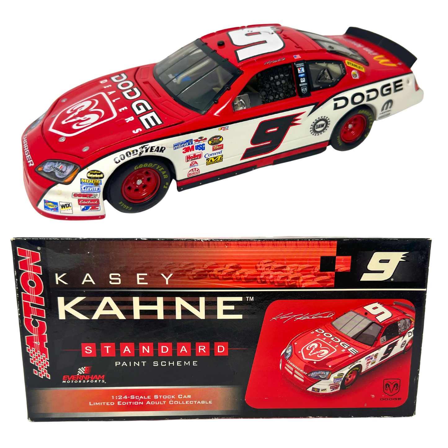 Action Nascar #9 Kasey Kahne Dodge Dealers Charger 1:24 Diecast (1 of 360#) Bank