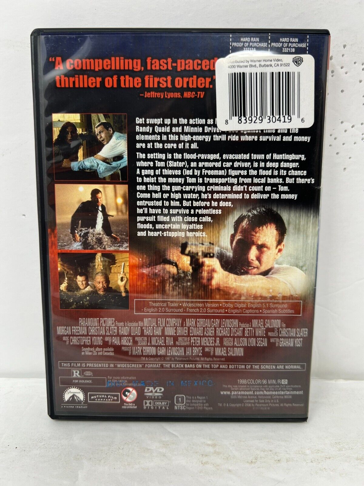 Hard Rain (DVD) Action Good Condition!!!